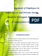 Stress Management of Employees in Public Sector and Private Sector Banks in Kottayam District - A Comparative Study