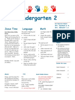 Kindergarten 2: Jesus Time Language Math