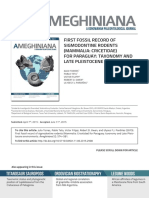 First Fossil Record of Sigmodontine Rodents For Paraguay-Taxonomy and Late Pleistocene Enviroments - Torres J. Et. Al.