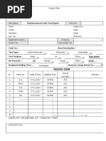 Pneumatic Test Report