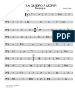 La Quiero A Morir - Piano y Bass PDF