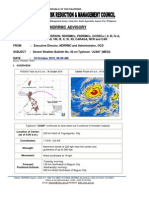 NDRRMC Severe Weather Bulletin On Typhoon Juan 18 Oct 2010 5AM