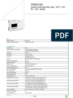 Smart Relay - Zelio Logic SR2 - SR3 - SR2B201BD