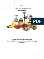 CE 104 Practical Surveying Sessional (Lab Manual)