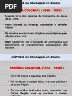 Aula 01 História Do Pensamento Pedagógico Brasileiro