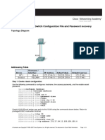Lab 2.5.2: Managing Switch Configuration File and Password Recovery