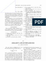 Similarity Laws of Deflagration