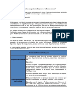 Cuántas Categorías de Impuesto A La Renta Existen