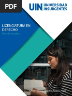 Plan de Estudios Licenciatura en Derecho UIN