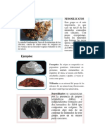 Clasificacion de Los Silicatos