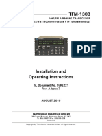 TFM-138B: VHF/FM Airborne Transceiver (S/N's 1500 Onwards Use F14 Software and Up)