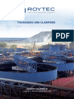 Thickeners and Clarifiers: Liquid / Solid Separation