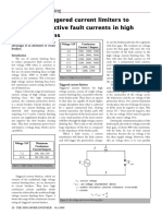 The Use of Triggered Current Limitors To Reduce The Prospective Fault Current For High Voltage System