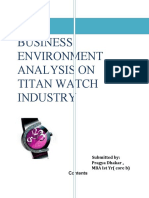 International Business Environment Analysis On Titan Watch Industry