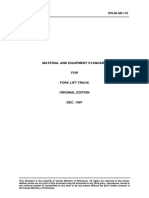 Material and Equipment Standard For Fork Lift Truck