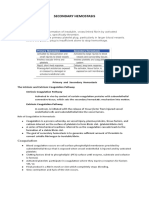 Secondary Hemostasis