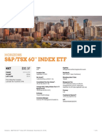 S&P/TSX 60 Index Etf: Horizons