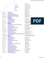 Professional Tennis Tour Schedule 2010