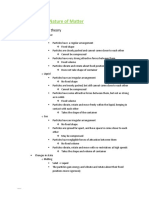 Chemistry Notes (The Particulate Nature of Matter)