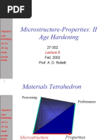 Microstructure-Properties: II Age Hardening: 27-302 Fall, 2002 Prof. A. D. Rollett