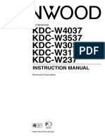 KDC-W4037 KDC-W3537 KDC-W3037 KDC-W311 KDC-W237: Instruction Manual