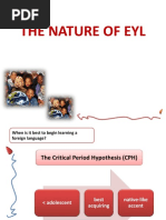 THE NATURE OF EYL - For Students PDF