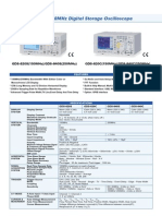 Digital Storage Oscilloscope GDS-800 Series