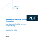 Micro Focus Security Arcsight Connectors: Smartconnector For Arbor Networks Peakflow Syslog Configuration Guide