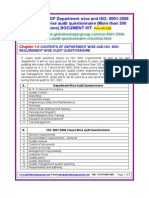 ISO 9001 2008 Audit Questionnaire Checklist