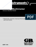 Multimeter GB GMT-18A Manual