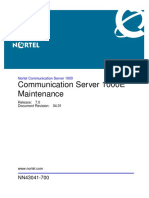 NN43041-700 04.01 Fault Management CS 1000E Maintenance