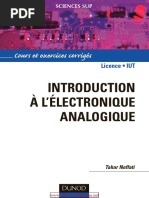 Tahar Neffati-Introduction À L'électronique Analogique - Cours Et Exercices Corrigés