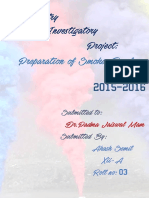 Preparation of Smoke Bomb.: Chemistry Investigatory Project