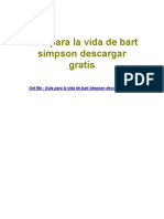 Guia para La Vida de Bart Simpson Descargar Gratis