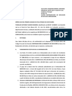 Formulo Contradiccion de Demanda Ejecución. Proceso Civil. Perú.