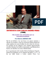 Entrevista Con Carlos Andrés Pérez (1988) Mérida-Venezuela