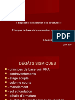 Diagnostic Et Réparation Des Structures Principes de Base de La Conception Parasismique