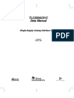 TLC320AC01C Data Manual: Single-Supply Analog Interface Circuit