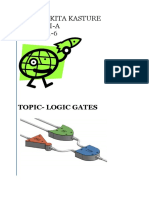 Name-Nikita Kasture Class-Xii-A Roll No.-6: Topic-Logic Gates