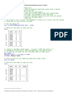 Eliminating Duplicate Cases Stat A