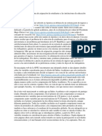 Sigue en Pie Injusto Sistema de Ingreso A Las Instituciones de Educación Universitaria