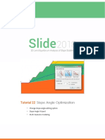 Slope Angle Optimization