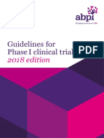 Guidelines For Phase I Clinical Trials 2018 Edition 20180626