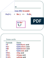 Salt Formation: BR Bromide BR (-) BR