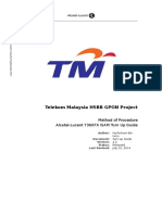 Telekom Malaysia HSBB GPON Project: Method of Procedure Alcatel-Lucent 7360FX ISAM Turn Up Guide