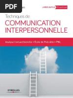 Techniques de Communication Interpersonnelle Analyse Transactionnelle Ecole de Palo Alto PNL Eyrolles PDF