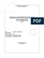 Module Instantiation and Test Benches: Drill 1