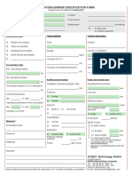 Pulsation Damper Specification Form: Accumulator Type Fluids/medium Further Information