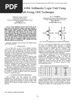 Low Power 4-Bit Arithmetic Logic Unit Using Full-Swing GDI Technique