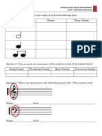 Year 7 Introduction Quiz Music